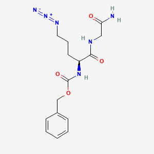 5-Azido-N-[(benzyloxy)carbonyl]-L-norvalylglycinamide