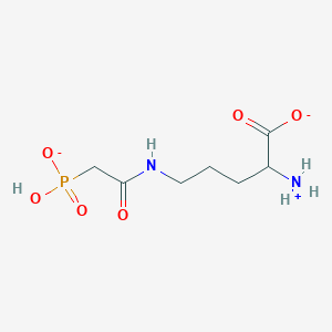 molecular formula C7H14N2O6P- B1261583 N-delta-(phosphonoacetyl)-L-ornithine 