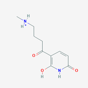 molecular formula C10H15N2O3+ B1261585 2,6-Dihydroxypseudooxynicotinium(1+) 