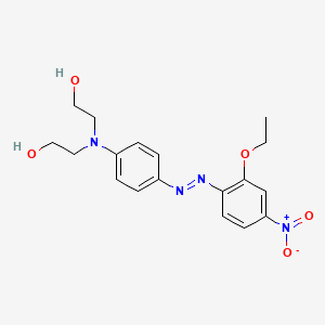 molecular formula C18H22N4O5 B12615886 2,2'-({4-[(E)-(2-Ethoxy-4-nitrophenyl)diazenyl]phenyl}azanediyl)di(ethan-1-ol) CAS No. 917501-65-6