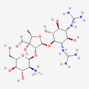 molecular formula C21H42N7O12+3 B1261590 链霉素(3+) 