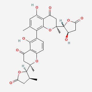 molecular formula C30H30O11 B1261594 Monodictyochromone A 