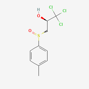 (2R)-1,1,1-Trichloro-3-[(R)-4-methylbenzene-1-sulfinyl]propan-2-ol