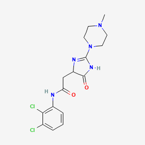 N-(2,3-dichlorophenyl)-2-[2-(4-methylpiperazin-1-yl)-4-oxo-4,5-dihydro-1H-imidazol-5-yl]acetamide