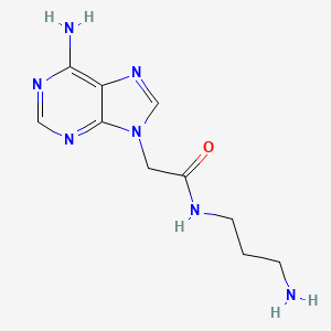 N-(3-Aminopropyl)-2-(6-amino-9H-purin-9-yl)acetamide