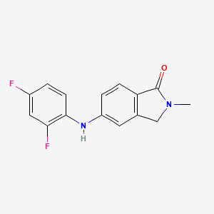 5-(2,4-Difluoroanilino)-2-methyl-2,3-dihydro-1H-isoindol-1-one