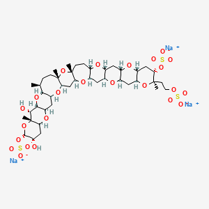 molecular formula C42H63Na3O24S3 B1261608 Adriatoxin 
