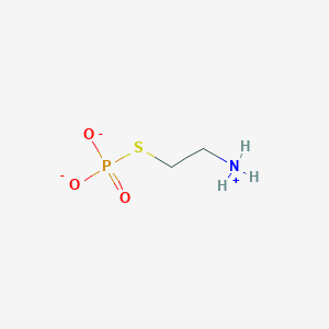 molecular formula C2H7NO3PS- B1261643 硫代磷酸，S-(2-氨基乙基)酯 