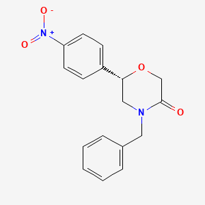 (6S)-4-benzyl-6-(4-nitrophenyl)morpholin-3-one