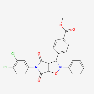 methyl 4-[5-(3,4-dichlorophenyl)-4,6-dioxo-2-phenylhexahydro-2H-pyrrolo[3,4-d][1,2]oxazol-3-yl]benzoate