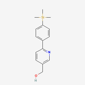 (6-[4-(Trimethylsilyl)phenyl]pyridin-3-YL)methanol