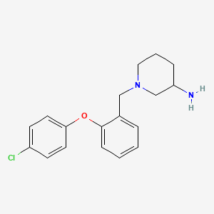 1-{[2-(4-Chlorophenoxy)phenyl]methyl}piperidin-3-amine