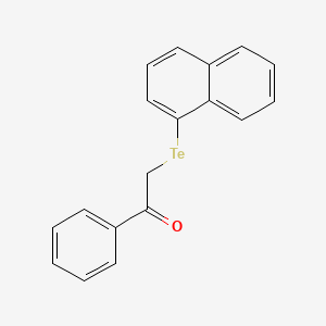 2-[(Naphthalen-1-yl)tellanyl]-1-phenylethan-1-one