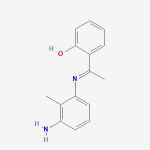 6-[1-(3-Amino-2-methylanilino)ethylidene]cyclohexa-2,4-dien-1-one