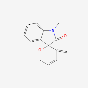 3',6'-Dihydro-1-methyl-3'-methylene-spiro[3H-indole-3,2'-[2H]pyran]-2(1H)-one