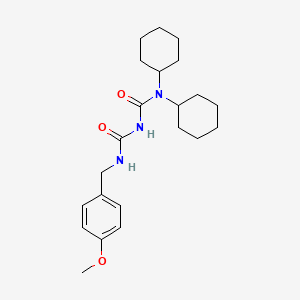 N,N-Dicyclohexyl-N'-[(4-methoxyphenyl)methyl]-2-imidodicarbonic diamide