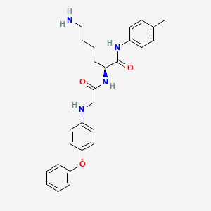 N-(4-Phenoxyphenyl)glycyl-N-(4-methylphenyl)-L-lysinamide