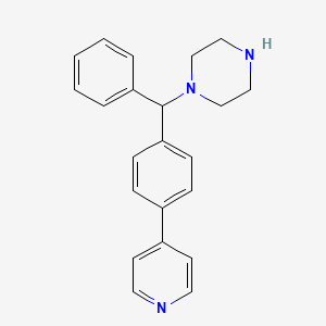 1-{Phenyl[4-(pyridin-4-yl)phenyl]methyl}piperazine