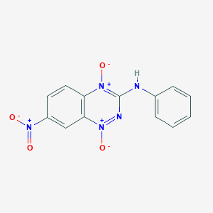 (3E)-7-Nitro-1-oxo-3-(phenylimino)-1lambda~5~,2,4-benzotriazin-4(3H)-ol