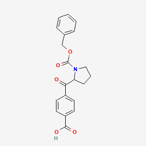 4-{1-[(Benzyloxy)carbonyl]prolyl}benzoic acid