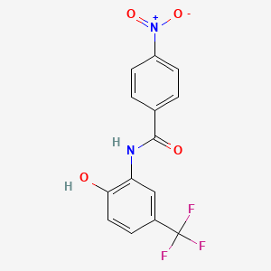 N-[2-Hydroxy-5-(trifluoromethyl)phenyl]-4-nitrobenzamide