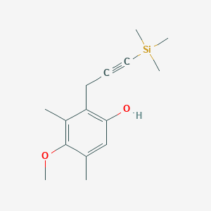 4-Methoxy-3,5-dimethyl-2-[3-(trimethylsilyl)prop-2-yn-1-yl]phenol