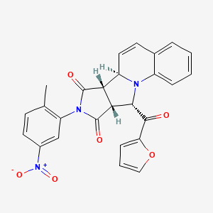 (10R,11S,15R,16S)-16-(furan-2-carbonyl)-13-(2-methyl-5-nitrophenyl)-1,13-diazatetracyclo[8.6.0.02,7.011,15]hexadeca-2,4,6,8-tetraene-12,14-dione