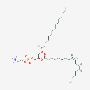 molecular formula C41H78NO8P B1261653 1-pentadecanoyl-2-(9Z,12Z-octadecadienoyl)-sn-glycero-3-phosphocholine 