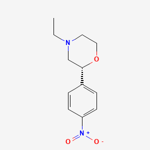 molecular formula C12H16N2O3 B12616545 (2R)-4-Ethyl-2-(4-nitrophenyl)morpholine CAS No. 920802-57-9