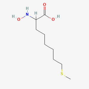 molecular formula C9H19NO3S B1261667 N-hydroxytetrahomomethionine 