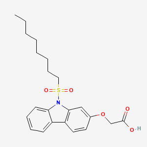 {[9-(Octane-1-sulfonyl)-9H-carbazol-2-yl]oxy}acetic acid