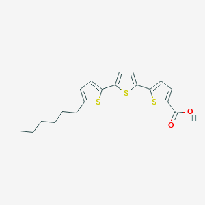 5-[5-(5-Hexylthiophen-2-yl)thiophen-2-yl]thiophene-2-carboxylic acid