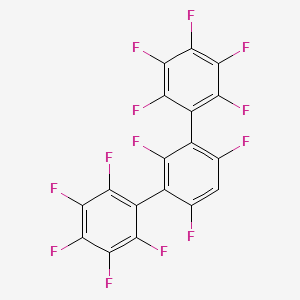 1,2,3,4,5-Pentafluoro-6-[2,4,6-trifluoro-3-(2,3,4,5,6-pentafluorophenyl)phenyl]benzene