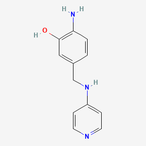 2-Amino-5-{[(pyridin-4-yl)amino]methyl}phenol