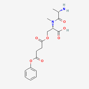 L-Alanyl-N-methyl-O-(4-oxo-4-phenoxybutanoyl)-L-serine