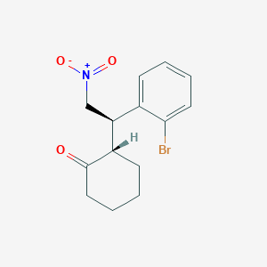 (2S)-2-[(1R)-1-(2-bromophenyl)-2-nitroethyl]cyclohexan-1-one