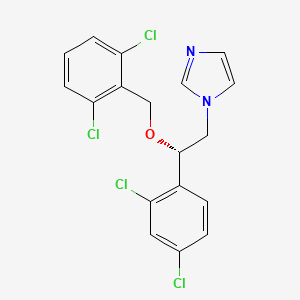 molecular formula C18H14Cl4N2O B1261683 (S)-isoconazole CAS No. 322764-96-5