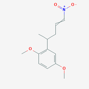 1,4-Dimethoxy-2-(5-nitropent-4-en-2-yl)benzene