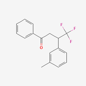 4,4,4-Trifluoro-3-(3-methylphenyl)-1-phenylbutan-1-one