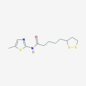 molecular formula C12H18N2OS3 B12616928 C12H18N2OS3 