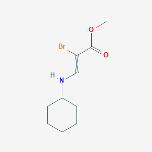 Methyl 2-bromo-3-(cyclohexylamino)prop-2-enoate