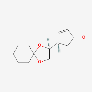 (4S)-4-(1,4-Dioxaspiro[4.5]decan-2-yl)cyclopent-2-en-1-one