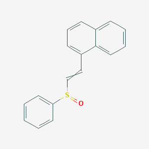 1-[2-(Benzenesulfinyl)ethenyl]naphthalene