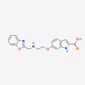 6-(2-{[(1,3-Benzoxazol-2-yl)methyl]amino}ethoxy)-1H-indole-2-carboxylic acid