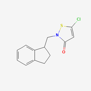 5-Chloro-2-[(2,3-dihydro-1H-inden-1-yl)methyl]-1,2-thiazol-3(2H)-one