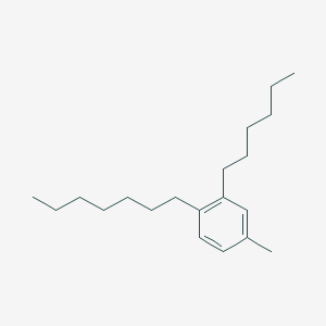 1-Heptyl-2-hexyl-4-methylbenzene