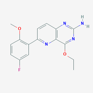 4-Ethoxy-6-(5-fluoro-2-methoxyphenyl)pyrido[3,2-d]pyrimidin-2-amine