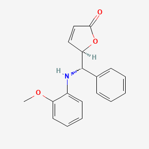 (5R)-5-[(2-Methoxyanilino)(phenyl)methyl]furan-2(5H)-one