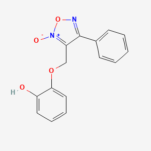 2-[(2-Oxido-4-phenyl-1,2,5-oxadiazol-2-ium-3-yl)methoxy]phenol