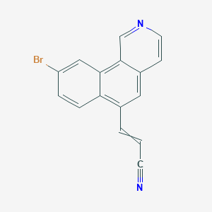 3-(9-Bromobenzo[h]isoquinolin-6-yl)prop-2-enenitrile